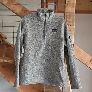 Patagonia Women's Half Zip-Up Better Sweater in Heather Gray